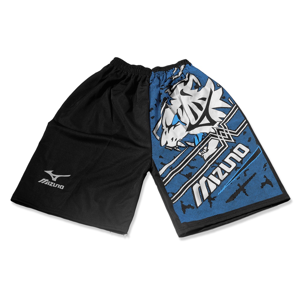 (1kg= 8pcs) Celana pendek olahraga/celana kolor/celana pendek pria/celana futsal/celana volly-MIZUNO SINGA BIRU