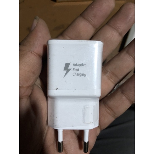 Charger samsung 15W adaptive fast charging QC adaptor second original bawaan copotan galaxy s10 + s9 + s8 s7 edge a6 a7 a8