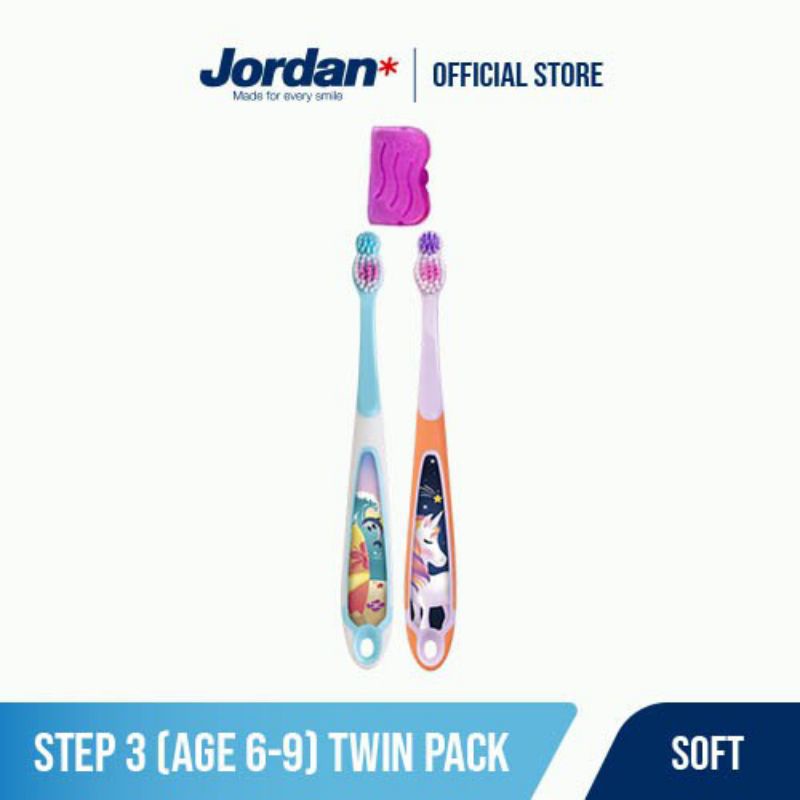 Jordan TB Kids Step 3 Twin Super Soft - Sikat Gigi