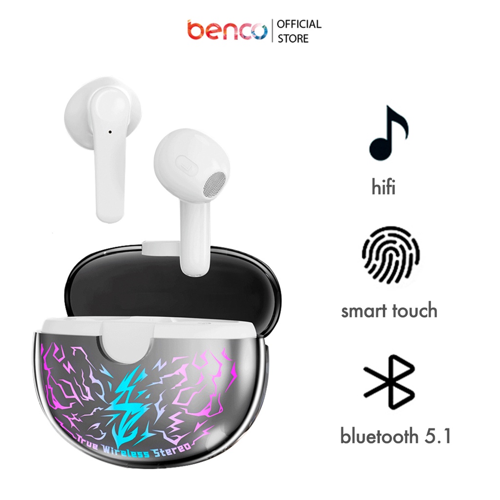 BENCO Earbud Bluetooth Smart Touch HD Mic Internal KS15 Earphone TWS