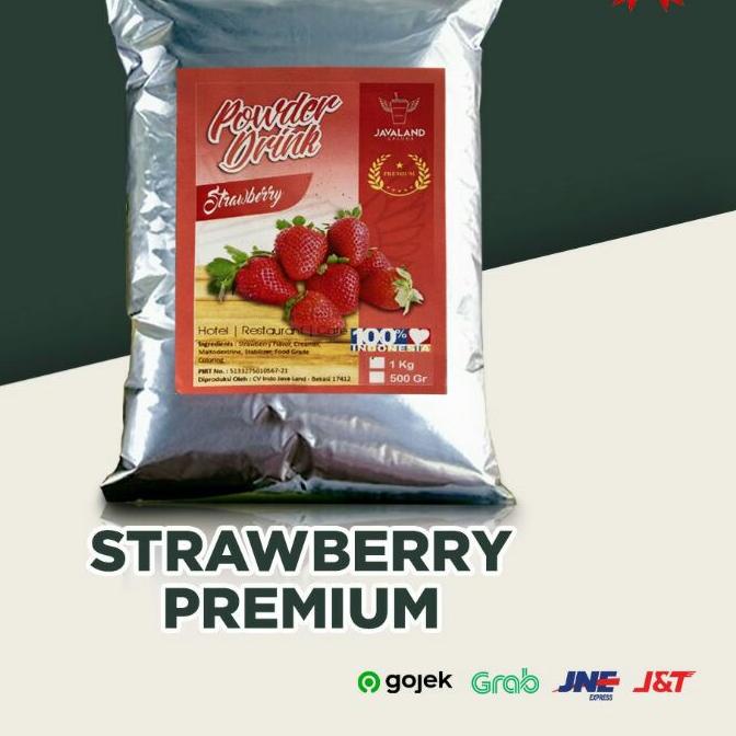 

limited STOCK!Bubuk Minuman Premium Strawberry Javaland Grande 1kg|KD2