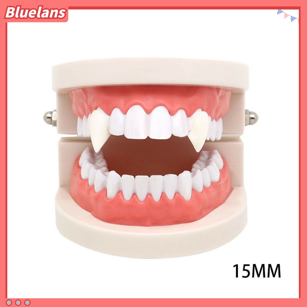 Topi Gigi Palsu Vampire Bahan Resin Untuk Properti Kostum Halloween