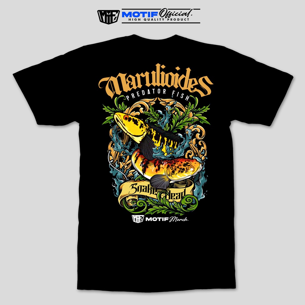 Kaos Dewasa Motif Ikan Channa Marulioides Original Merch Unisex