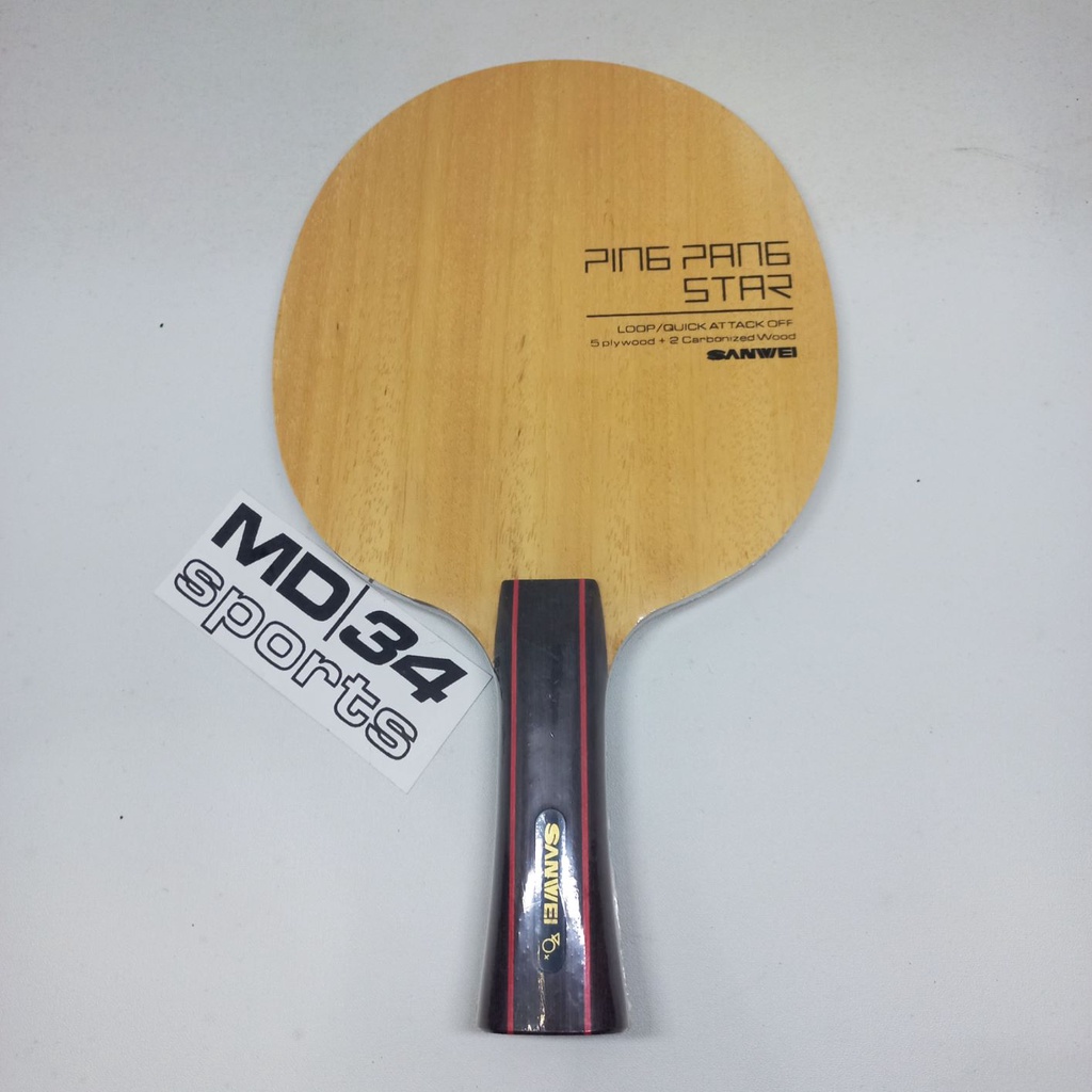 KAYU SANWEI PINGPANG STAR - Kayu / Blade / Bet Pingpong Murah
