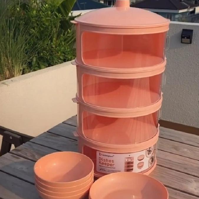 Tudung Saji Susun Technoplast Dish Keeper 4 Susun