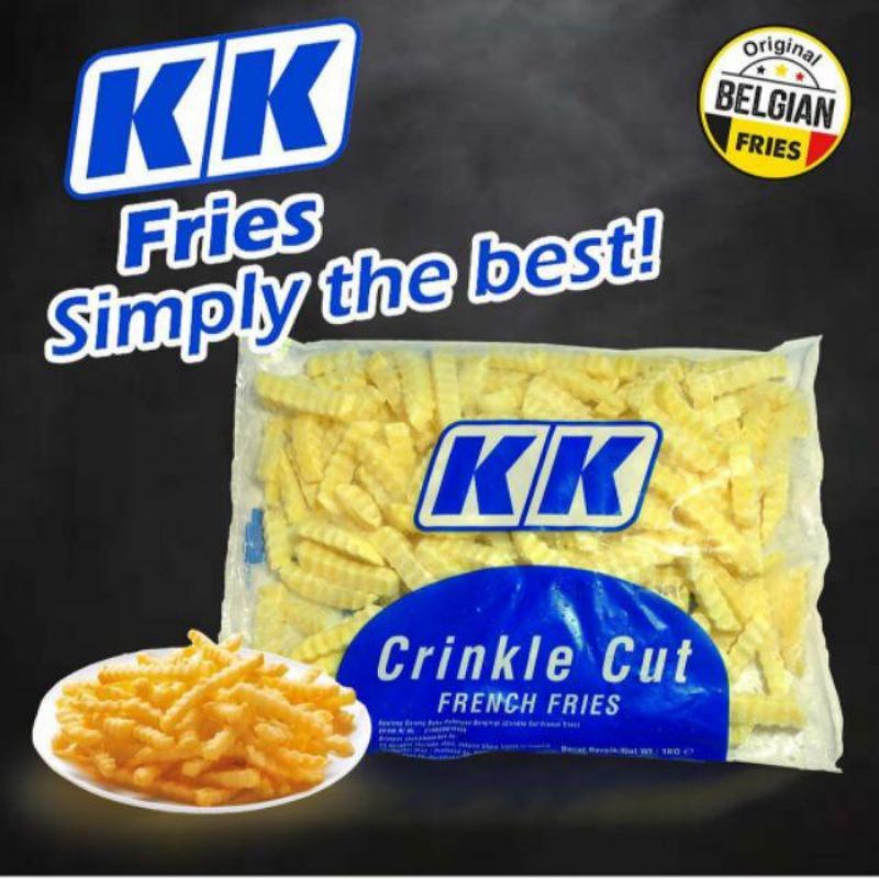 

KK Crinkle Cut French Fried 1kg - 1 Pack