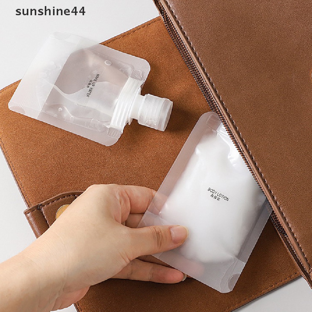 Sunshine 5Pcs Kantong Dispenser Portable Untuk Kosmetik / Lotion / Shampoo / Sabun Wajah