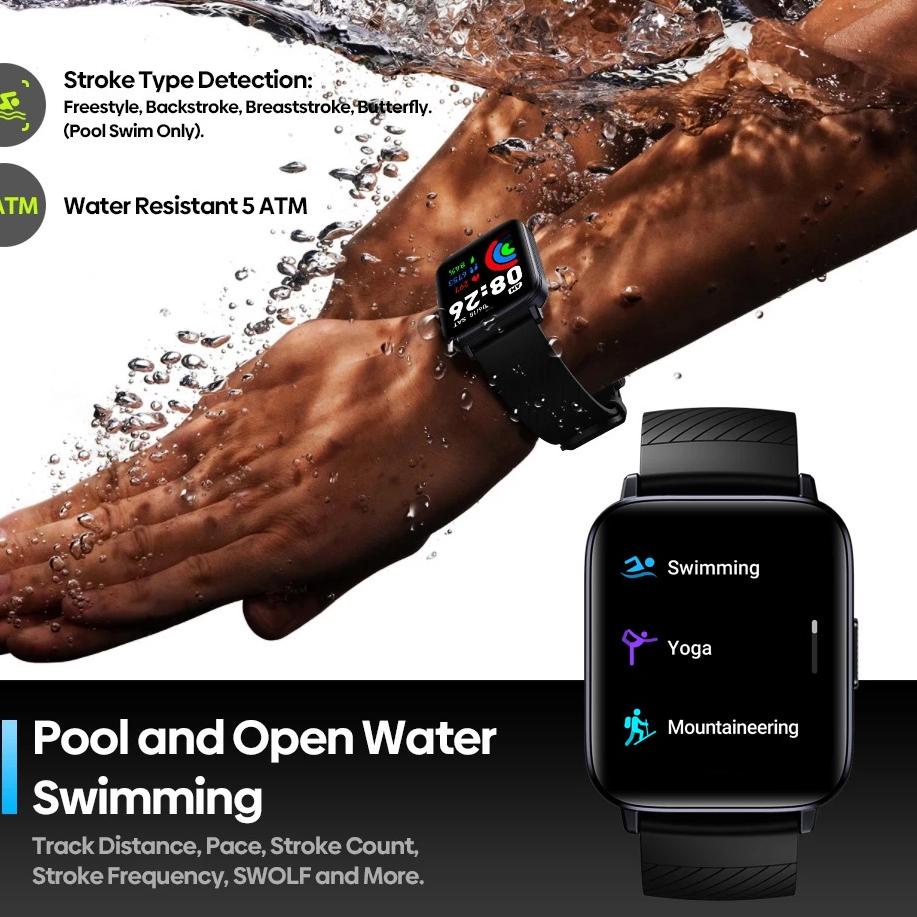 First Quality LUONENG LW Six Smartwatch 5ATM Waterproof Heart Rate Monitoring 15Days Battery