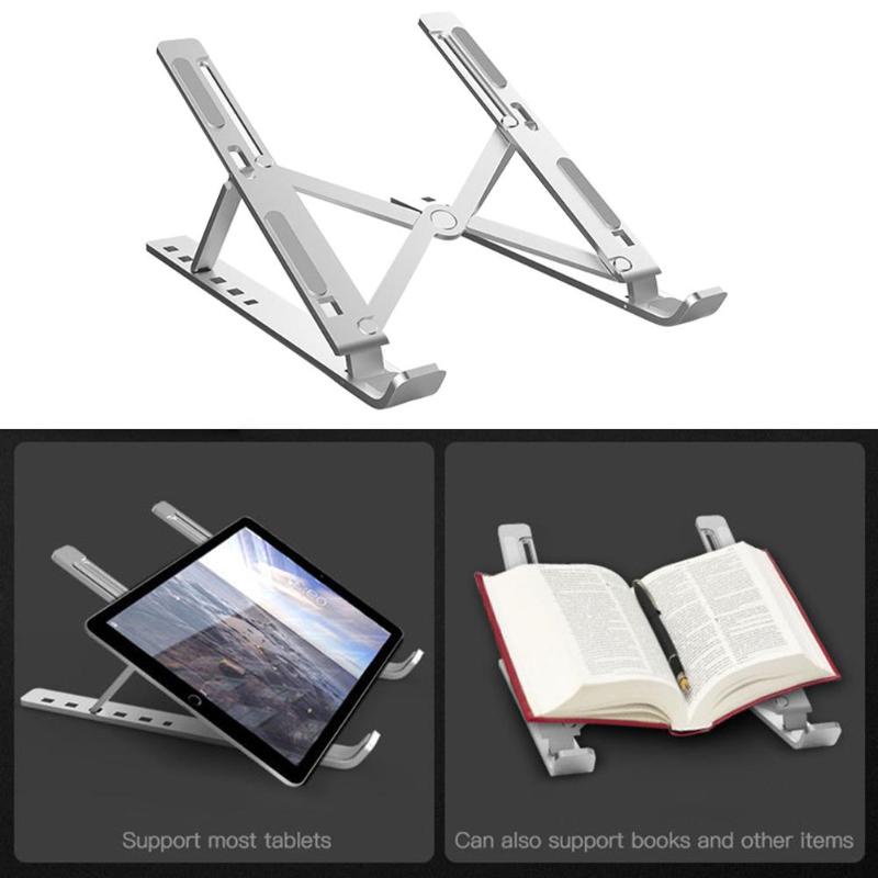 LAPTOP STAND DUDUKAN PENYANGGA NOTEBOOK ALUMINIUM PORTABLE FOLDABLE DAPAT DILIPAT