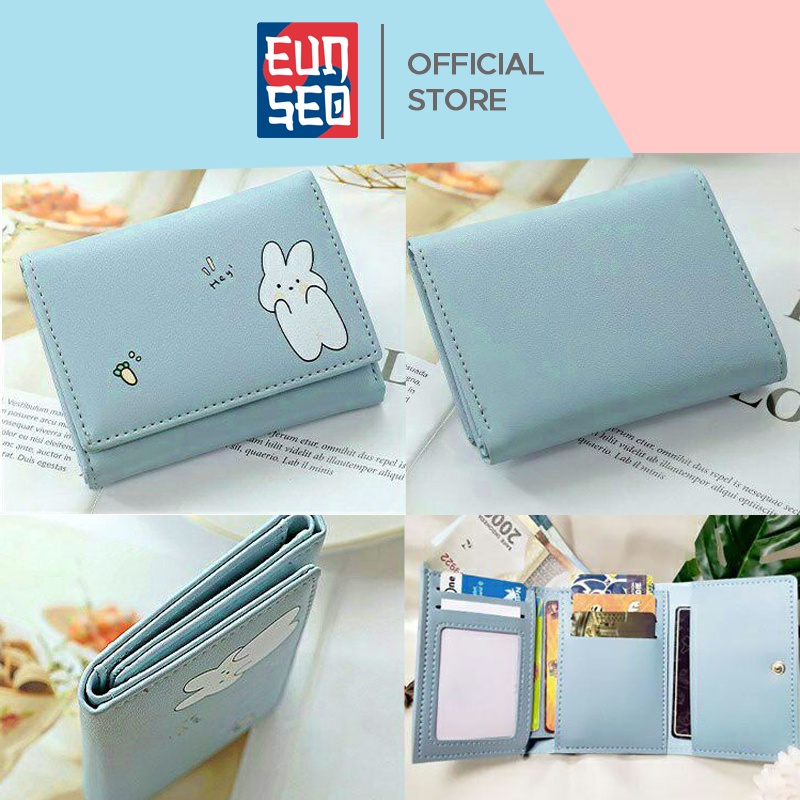 Dompet Wanita Karakter Cute Motif Hey Animal Premium Fashion Korea Women Wallet EUNSEO