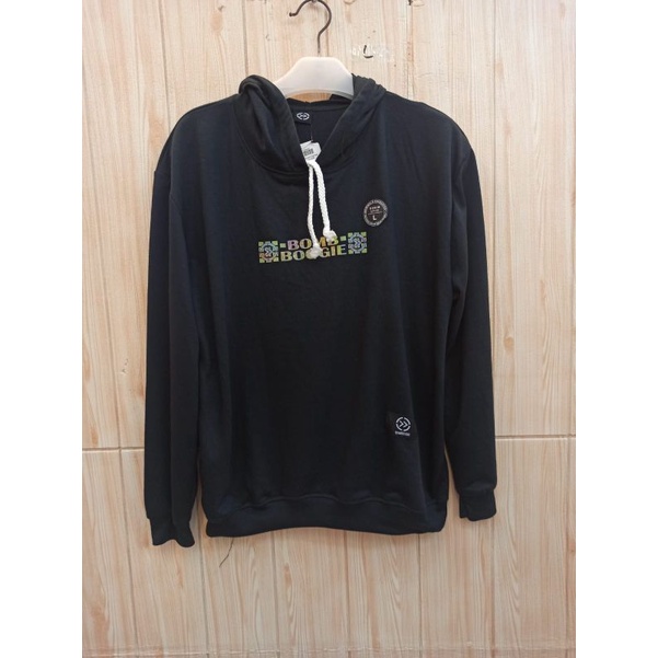Sweater hoodie distro warna hitam unisex