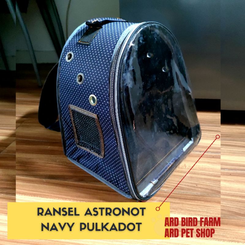 pet cargo transparan astronot tas kucing pet bag ransel gendong termurah waterproof