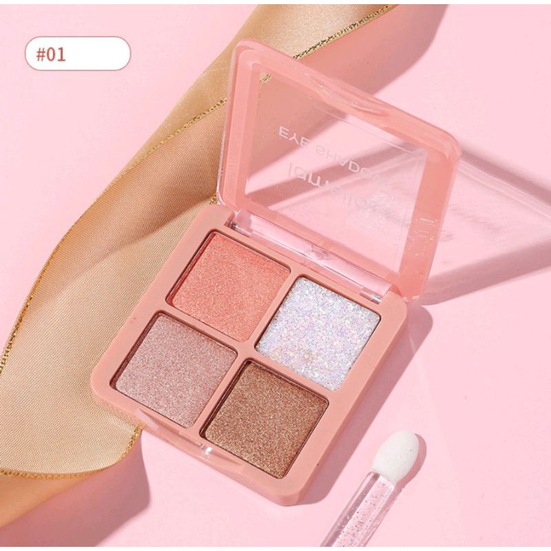 EYESHADOW LAMEILA 4 WARNA KOMBINASI GLITER