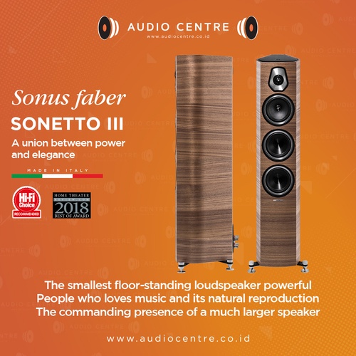 Sonus Faber Sonetto III Made in Italy Floorstanding speaker