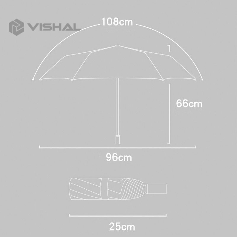 VISHAL  PAYUNG MAGIC UMBRELLA 3D [GRATIS BUBBLE] / Payung Hujan dengan Motif yang Muncul ketika Basah