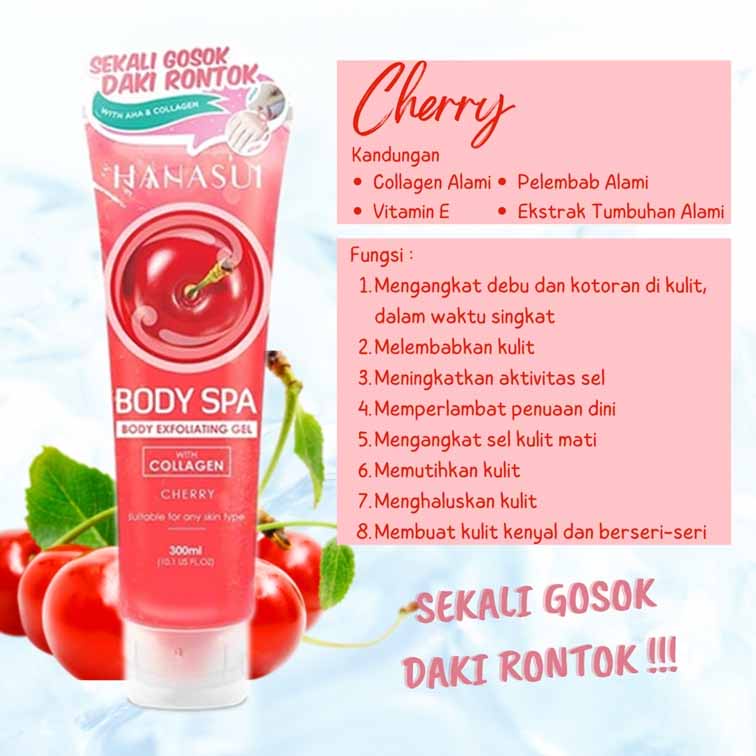 HANASUI BODY SPA BODY EXFOLIATING GEL WITH COLLAGEN