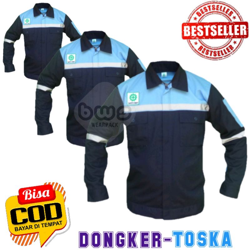 BAJU KERJA/WEARPACK ATASAN/SERAGAM TAMBANG/WEARPACK KERJA LAPANGAN/BAKU KERJA BENGKEL