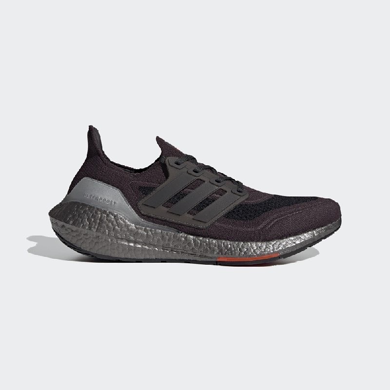 Adidas Ultraboost 21 Shoes Black Carbon Red Original