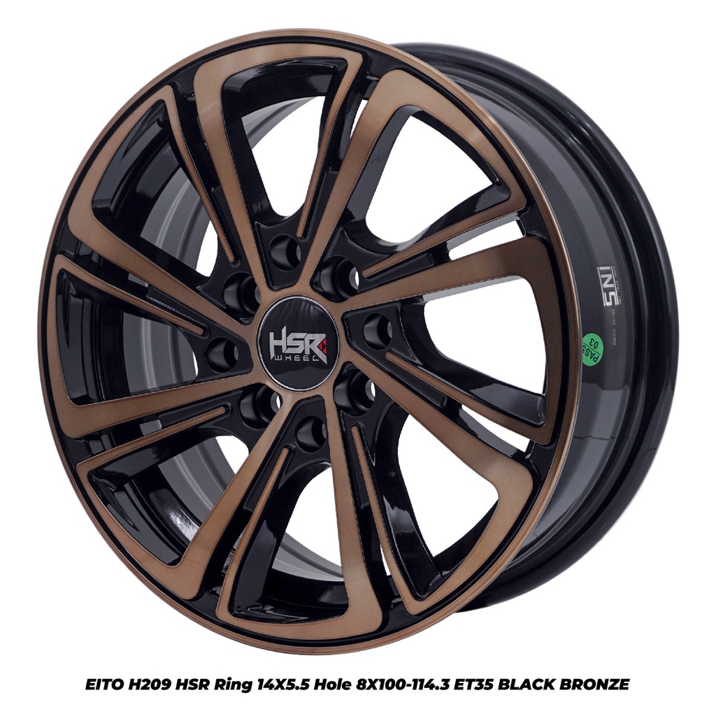 VELG MOBIL HSR TYPE EITO RING14 LOBANG4 UNTUK SATYA BRIO CALYA AGYA XENIA LIVINA