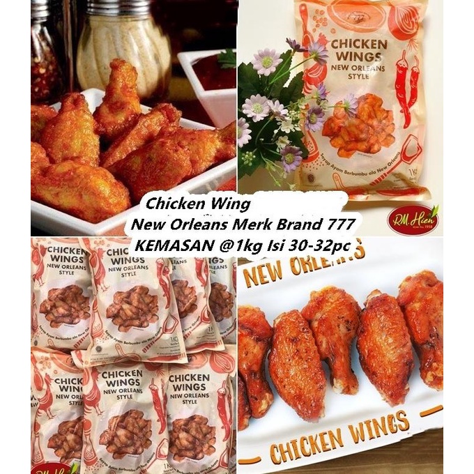 Chicken wings pizza hut PHD / 777 brand 1kg / 1000gr sayap ayam bumbu