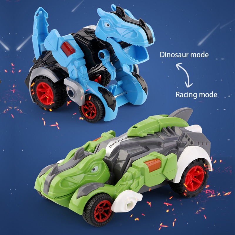 Mainan Robot Mobil Truk Monster Transformasi Dinosaurus 2 In 1 Untuk Anak Laki-Laki