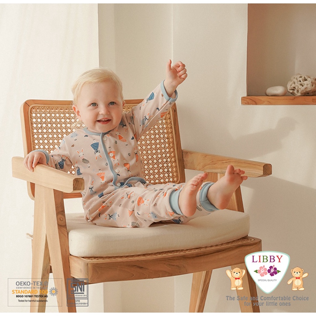 Libby - Hello Sunshine | Setelan Panjang Baby Size 3Stel