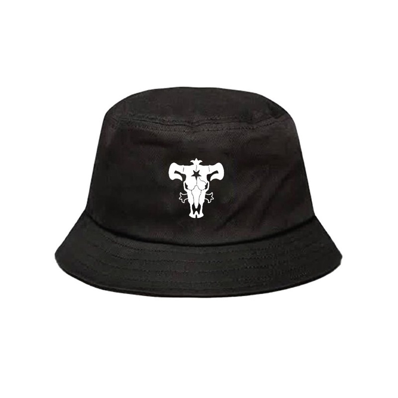 Topi Bucket Sablon Logo Kepala Banteng