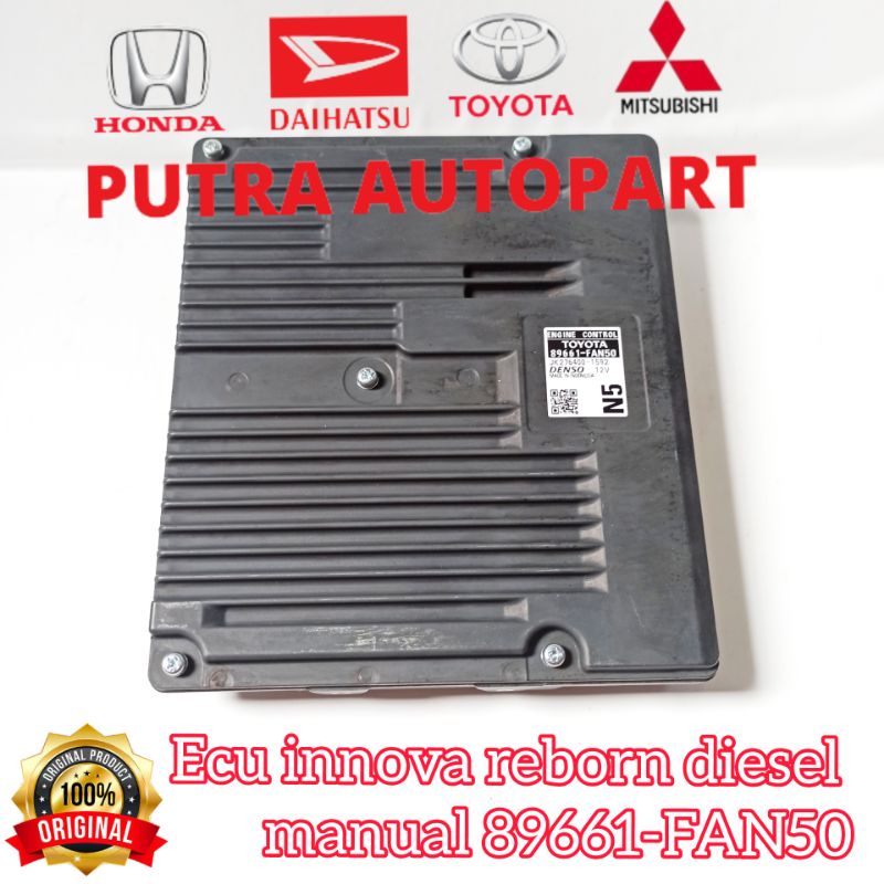 Ecu komputer innova reborn diesel manual 89661-FAN50 original