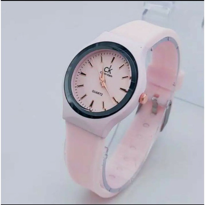 Jam Tangan wanita RUBBER anti air / Jam Tangan cewek sporty Murah