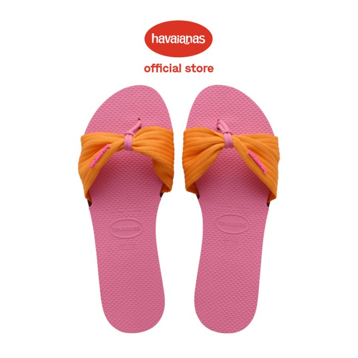 Havaianas Woman You St Tropez Basic 0129 Crysta - Sandal Wanita (Pink) - 39/40