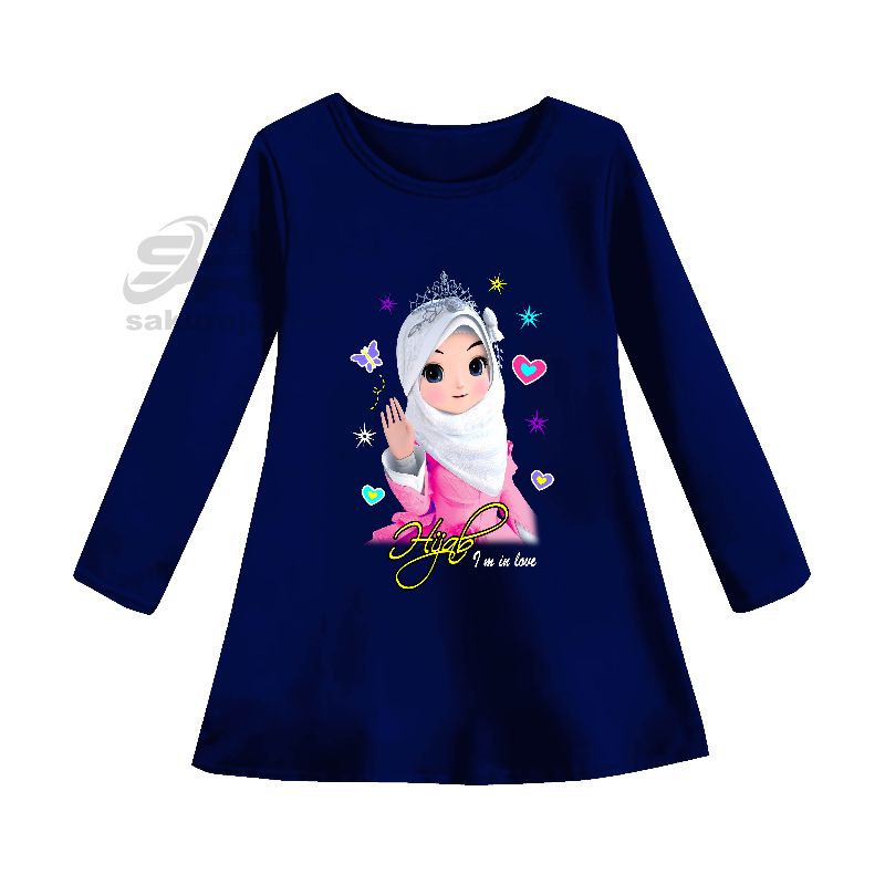 baju tunik muslimah anak/gambar hijab/umur 3-15 tahun