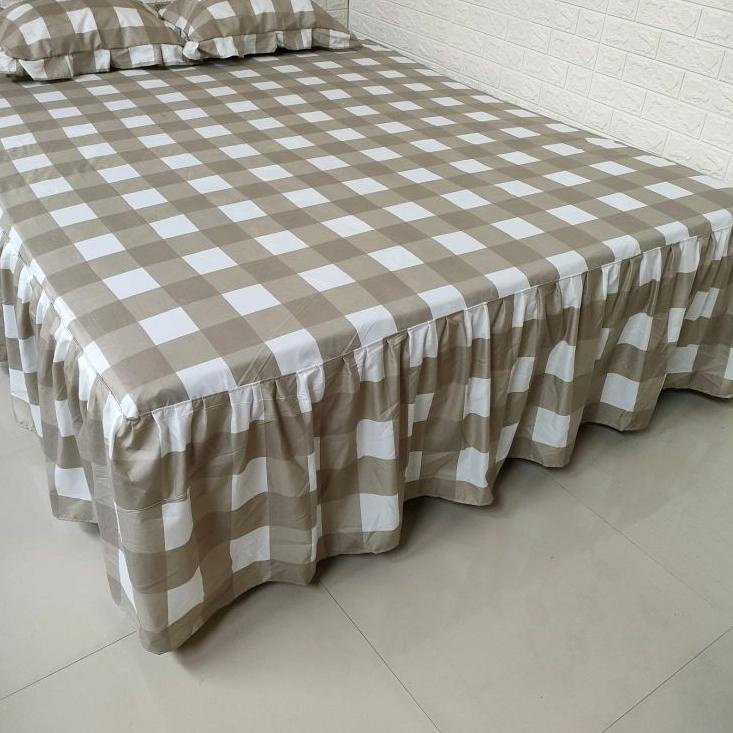 _ 00L Sprei rumbai Emily Aesthetic Ukuran 120, 160, 180 (Kemasan Tas) Terlaku._