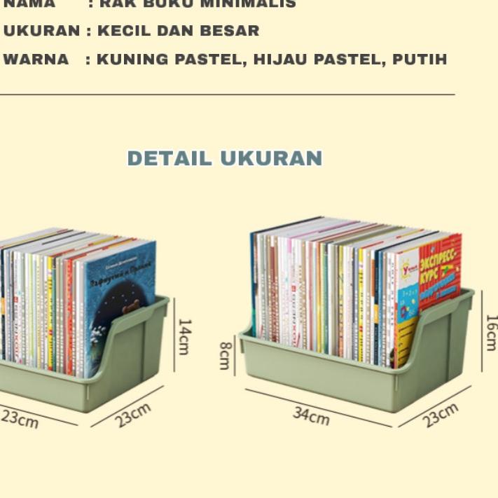 Terpercaya Greenland Rak Buku Plastik Foldable Desktop Box Rak Box File Kotak Penyimpanan Buku Alat 