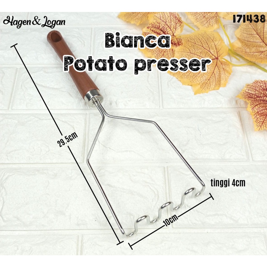 ALAT PENGHANCUR KENTANG PENGHALUS KENTANG UBI STAINLESS POTATO MASHER PRESSER