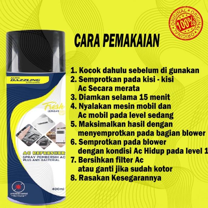 AC REFRESHER PEMBERSIH DAN PENYEGAR AC MOBIL AC CLEANER MOBIL SPRAY
