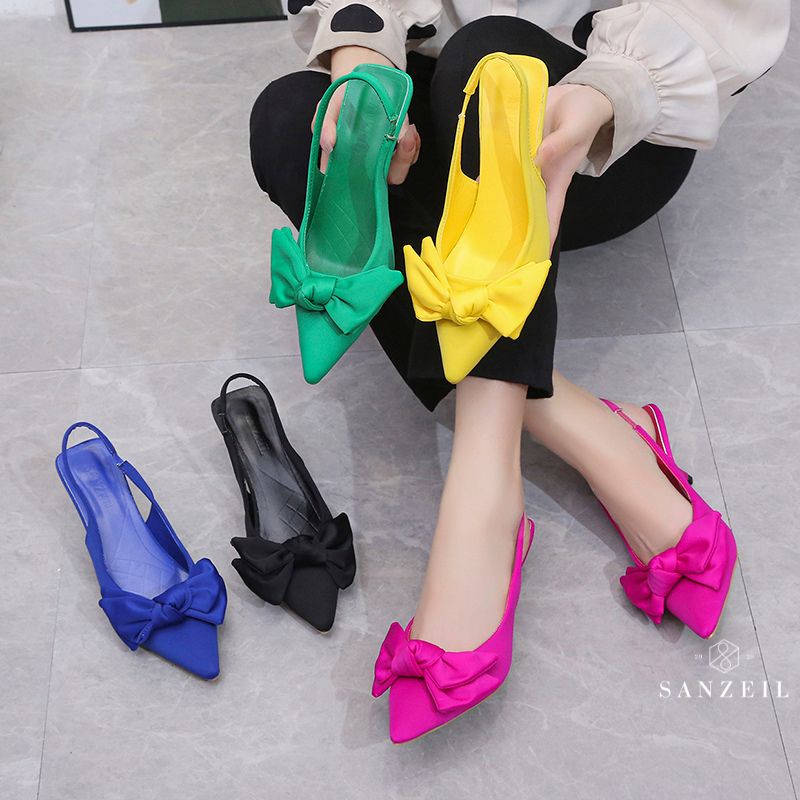 COD - Heels SANZEIL GINEE 0189 Ribbon Elegan Kasual Terbaru