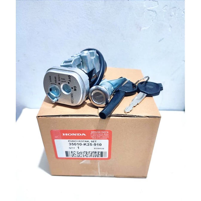 KUNCI Pengaman/Penghubung Kelistrikan Motor & KUNCI JOk Double Kunci HGP Set Assy Beat fi ,Scoopy fi