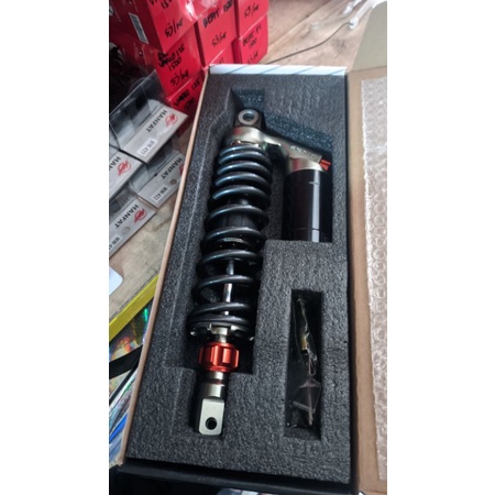 shock shockbreaker sekok ride it GP RDC 299 single click 330mm 330 mm warna titanium grey ktc kytaco