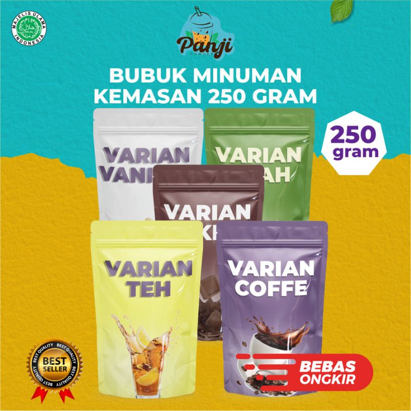 BUBUK MINUMAN PREMIUM ANEKA RASA COFFE KEMASAN 250GR BUBUK MINUMAN BOBA MINUMAN BUBUK BERANEKA RASA COFFE KEMASAN 250GR BUBUK MINUMAN KEKINIAN ANEKA RASA COFFE BUBUK MINUMAN SIAP SAJI MINUMAN BUBUK INSTAN