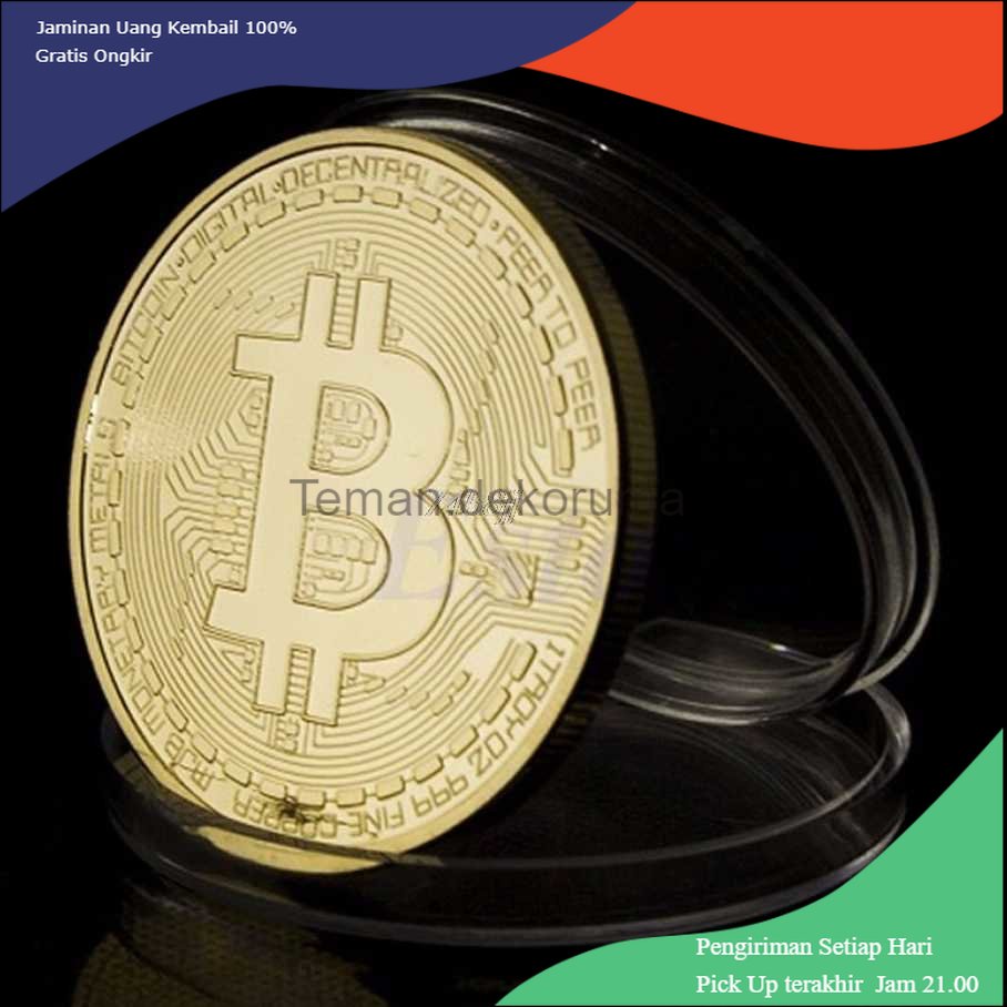 TD - DAP Gold Plated Bitcoin Miniatur