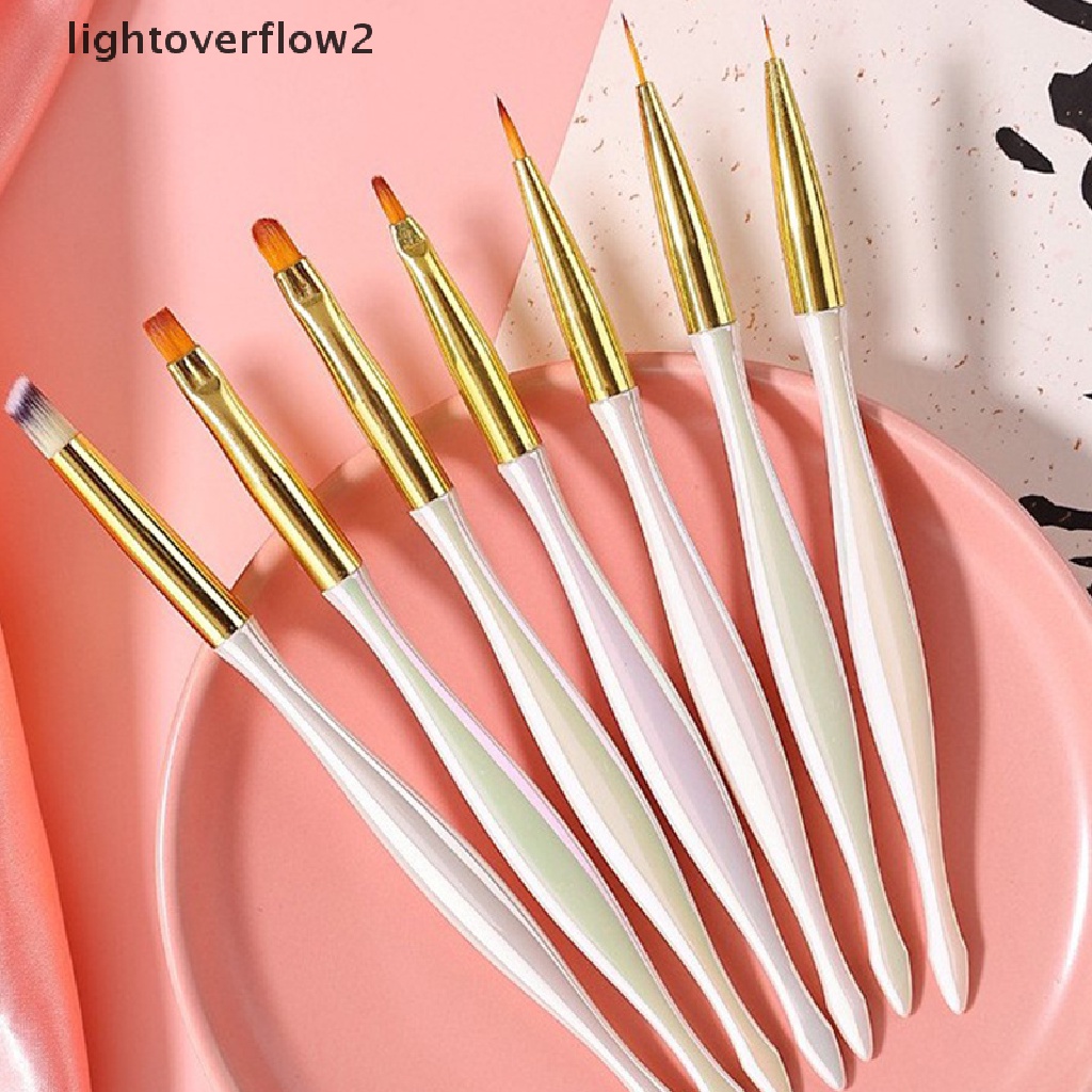 (lightoverflow2) 1pc Pen Gambar Garis 3D Untuk Nail Art / Manicure