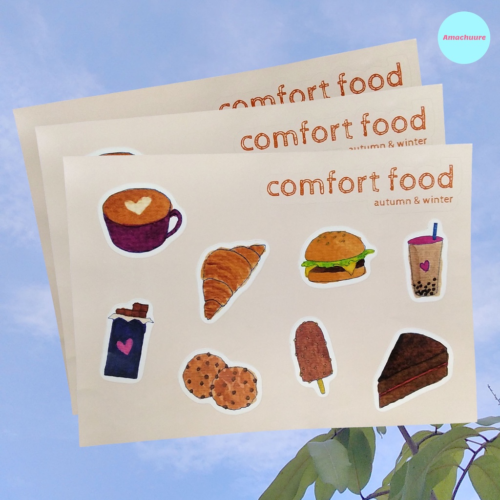 

[AMACHUURE] Stiker Comfort Food Autumn & Winter
