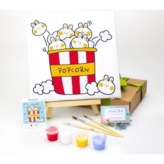 

[PAINTER'S JOURNEY]Painting Kit Kanvas 30x30+Box/set melukis