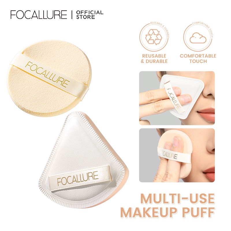 FOCALLURE Makeup Sponges Puff  Multi-use Makeup Puff Powder Puff Soft Cosmetic Puff  Beauty Tools