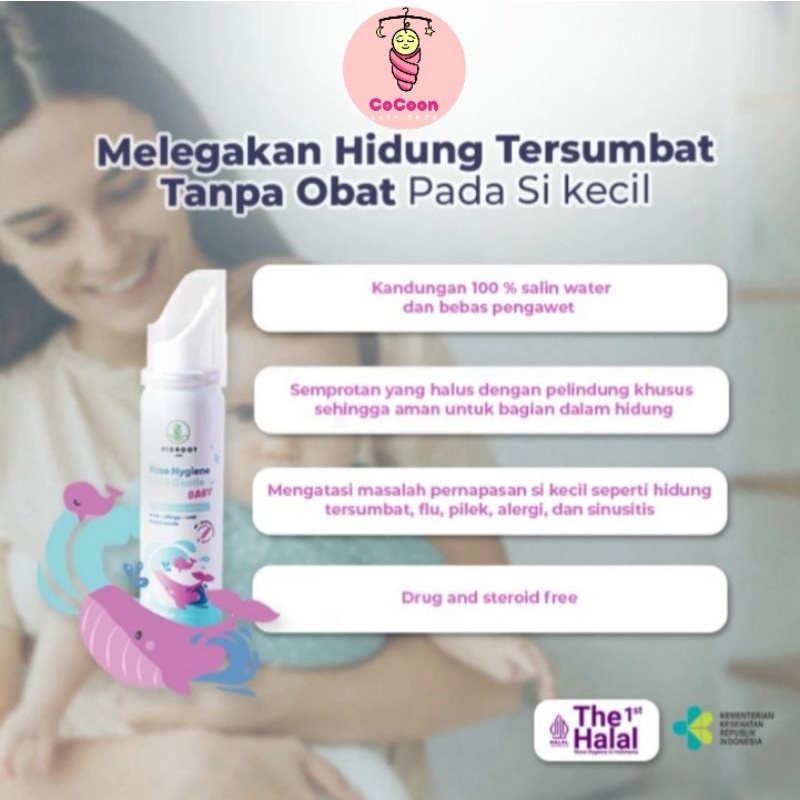 Semprotan Hidung Bayi Bigroot Nose Hygiene Ultra Gentle Baby 50 ml