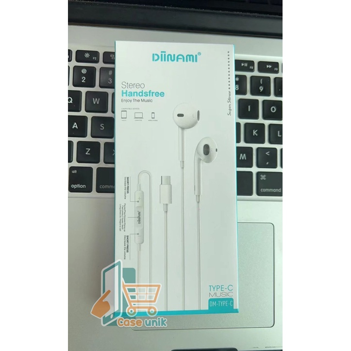 DIINAMI Earphone headsfree Hf Type C Headset Type-C Samsung Xiaomi Oppo Vivo Huawei INFINIX + MIC ORIGINAL CS4866