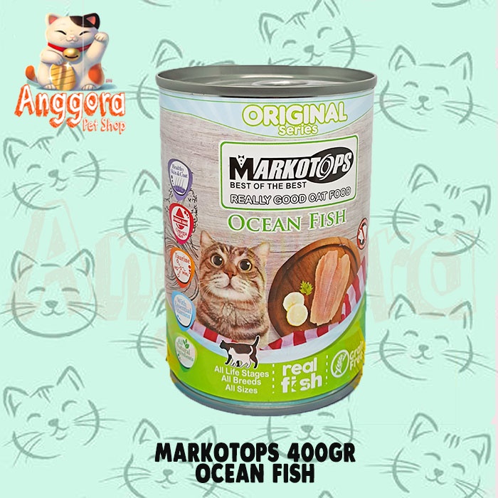 Markotops Kaleng 400gr Makanan Kucing premium Goat Milk and Cranberry Series