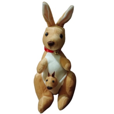 Boneka Kangguru with baby Boneka kanguru anak animal edukasi hewan plush