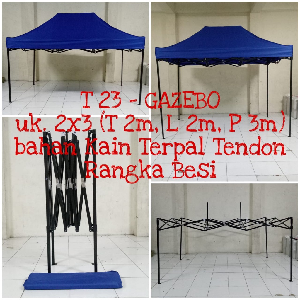 Tenda Gazebo Lipat 2X3 Meter Tenda Lipat Metik 2x3 (BOGOR-DEPOK)