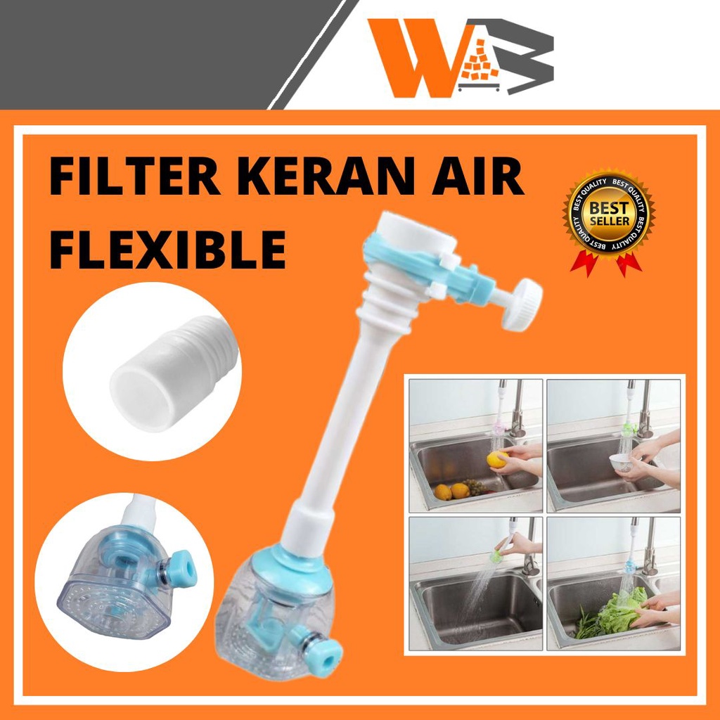 COD Sambungan Kran Air Saringan Kran Keran Air Cuci Piring Filter Rotary Neck Flexible